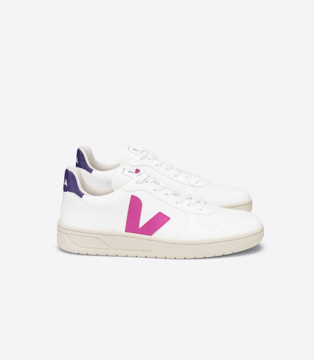 Veja Trainers Womens White - V-10 Cwl - WICG-35894